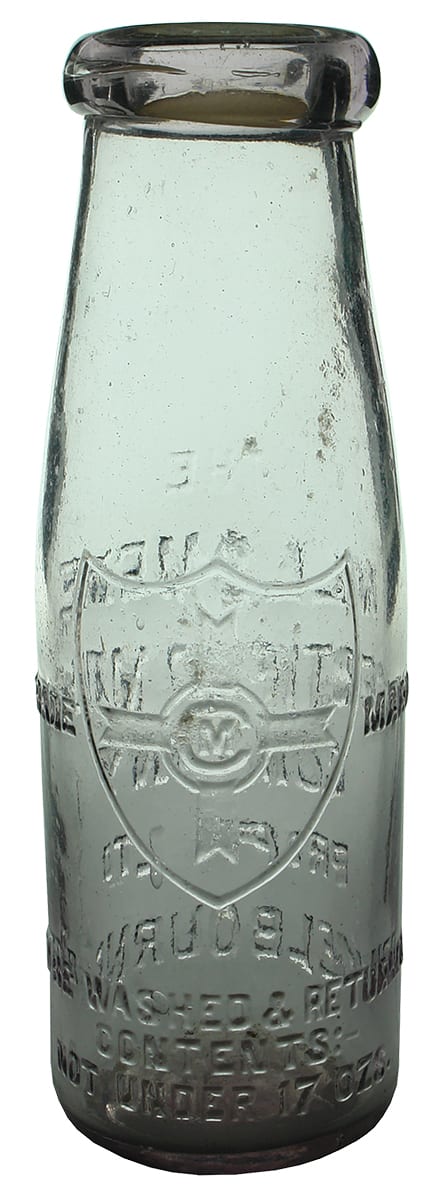 Willsmere Melbourne Shield Milk Bottle