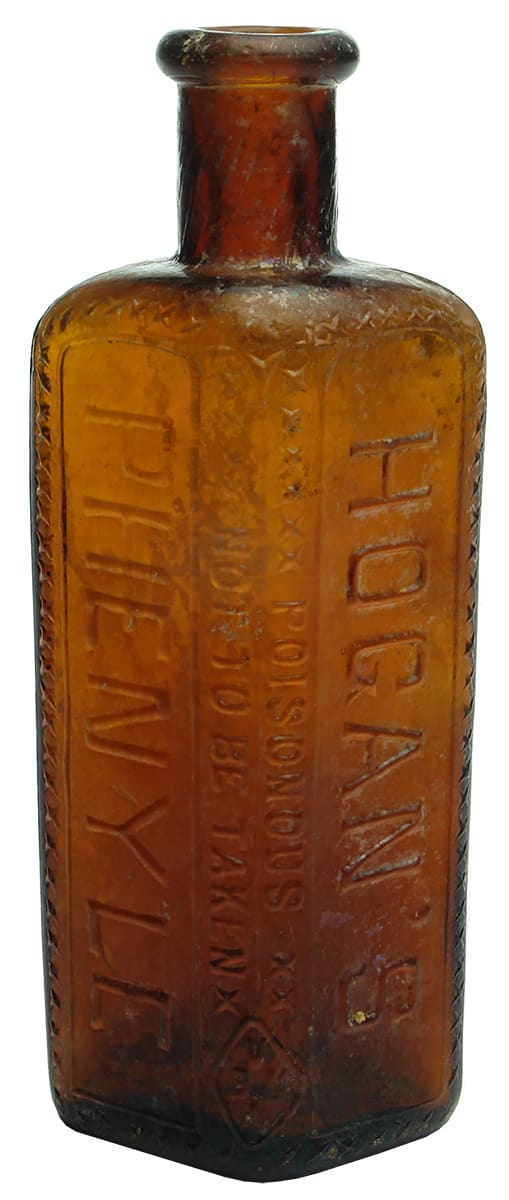 Hogan's Phenyle Amber Poison Bottle
