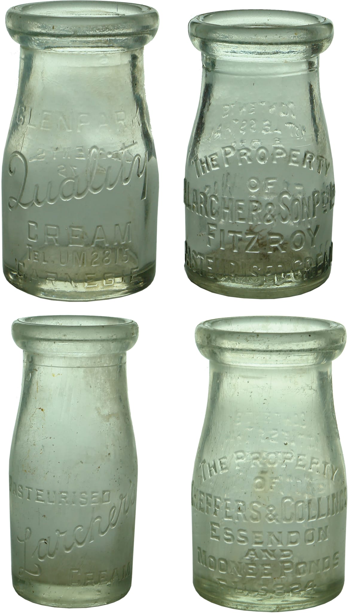 Vintage Old Milk Bottles