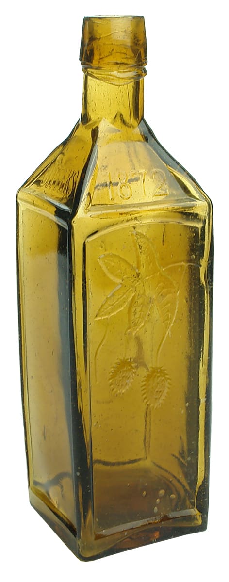 Soule Hop Bitters Amber Glass Bottle