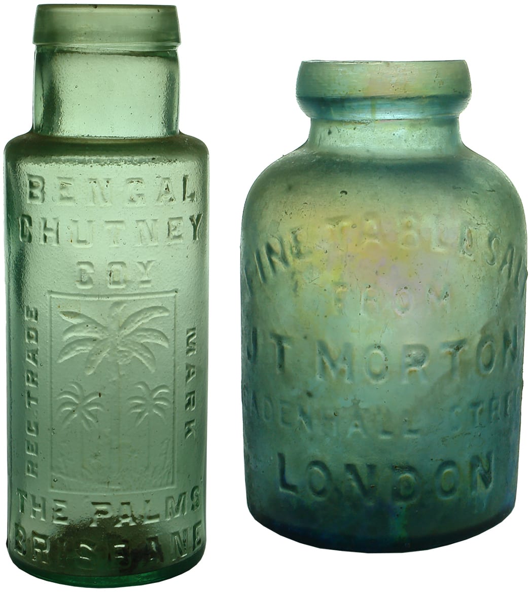 Antique Chutney Salt Bottles