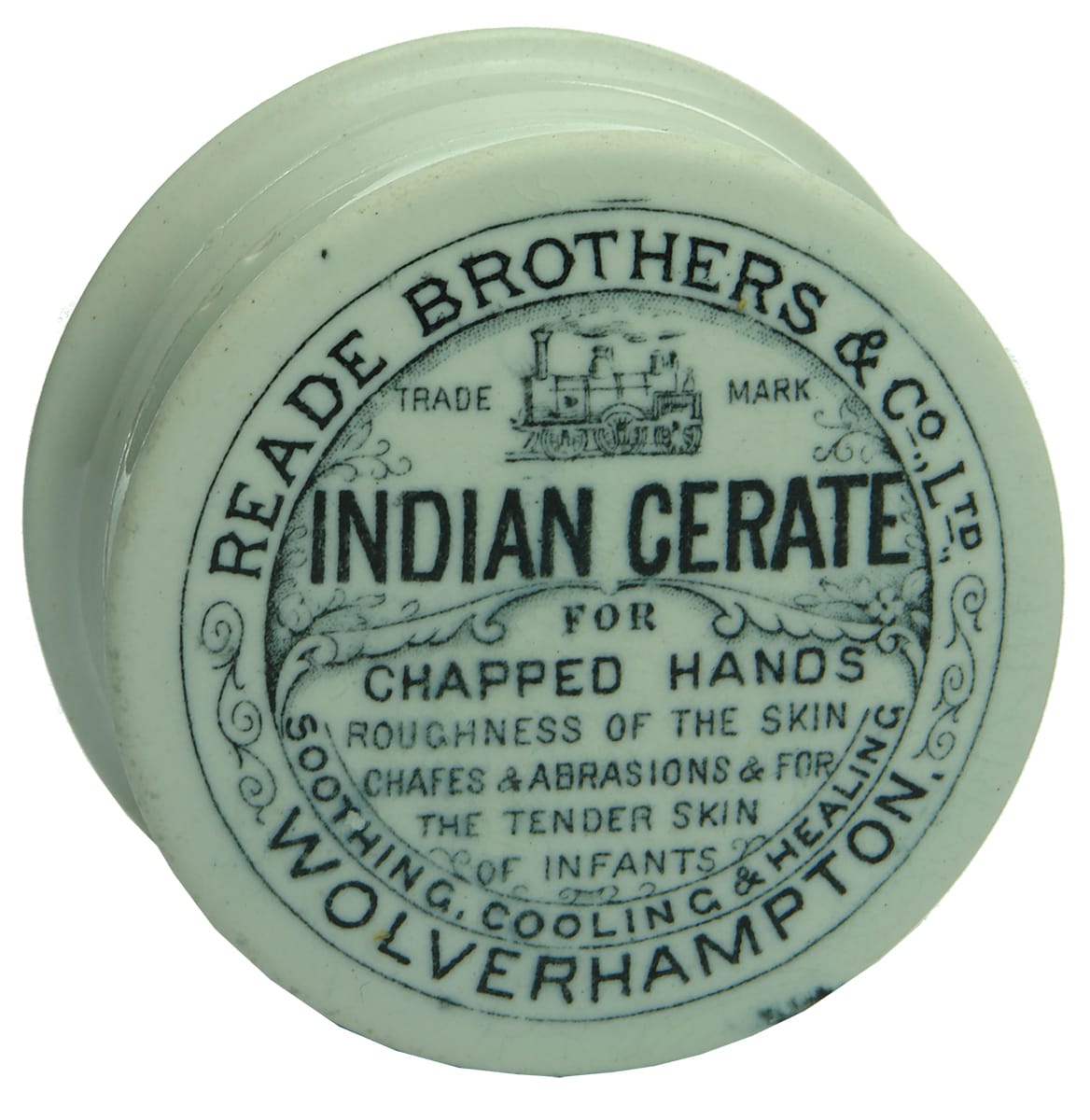 Reade Brothers Wolverhampton Indian Cerate Pot Lid