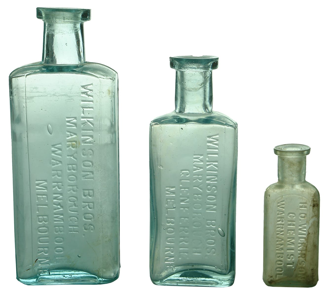 Old Antique Chemist Medicine Bottles