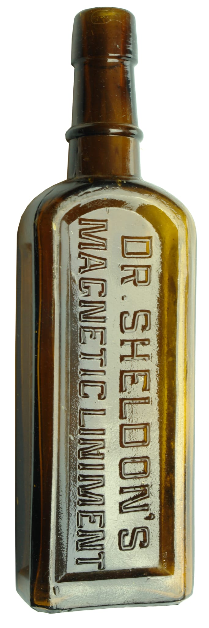 Sheldon's Magnetic Liniment Amber Bottle