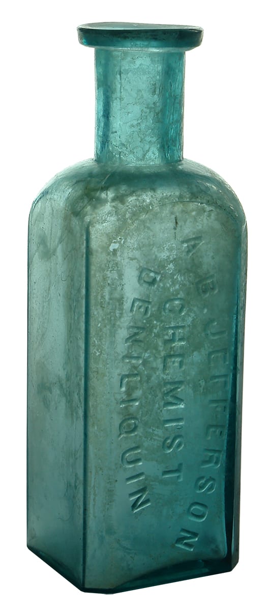 Jefferson Deniliquin Green Chemist Bottle