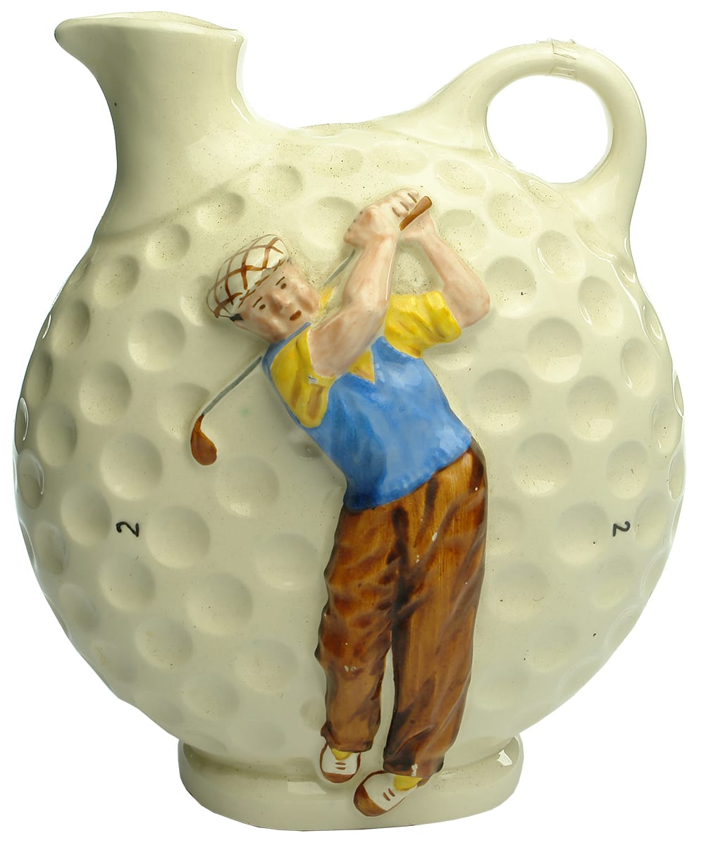 Diana Pottery Golfer Jug