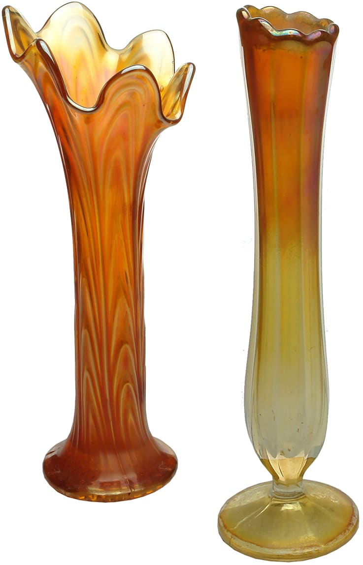 Carnival Glass Vases