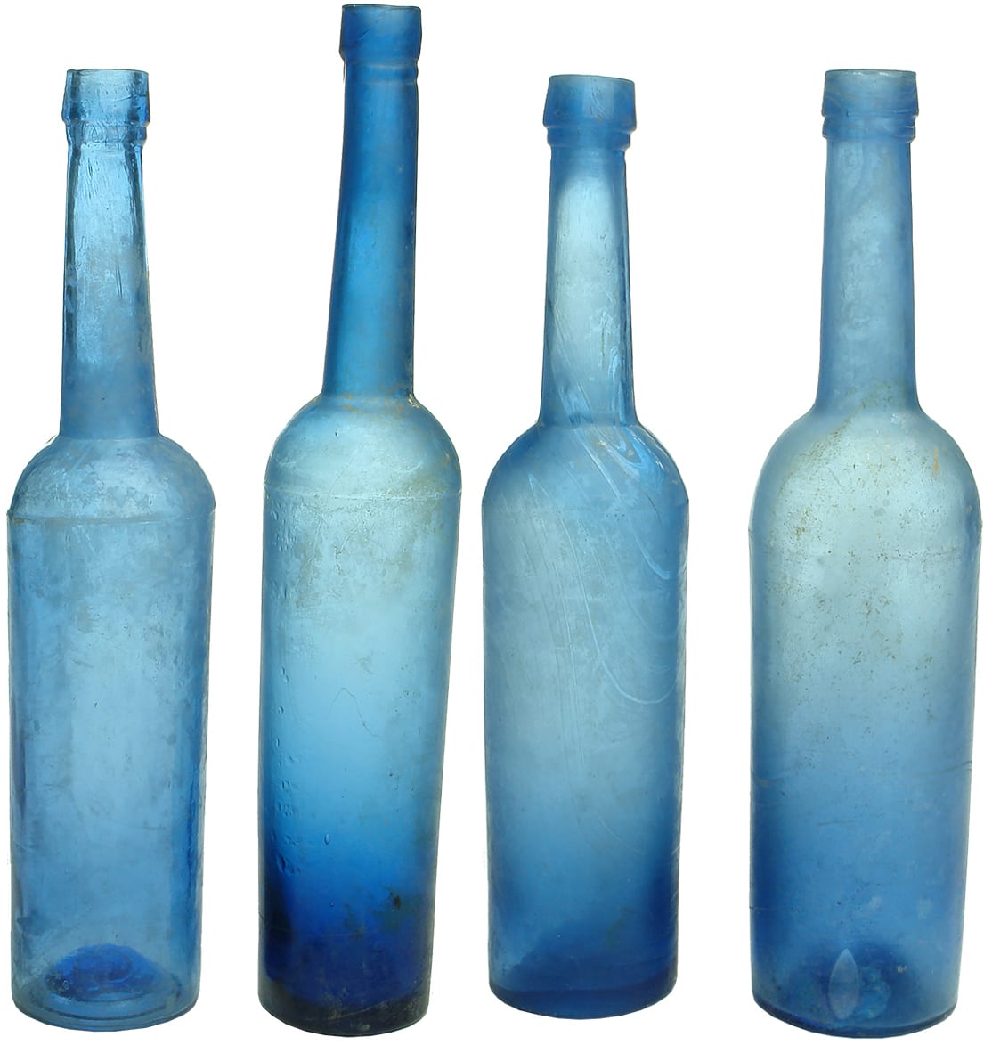 Blue Castor Oil Bottles