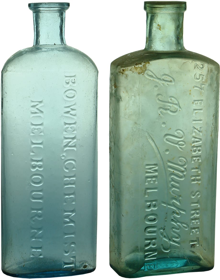 Old Antique Chemist Medicine Bottles