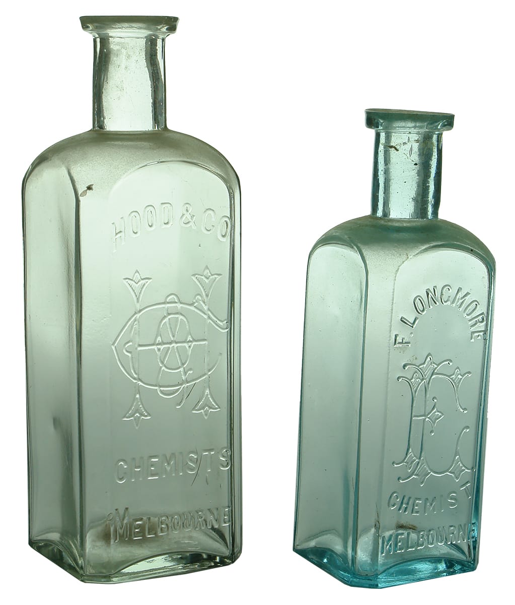 Old Antique Chemist Medicine Bottles