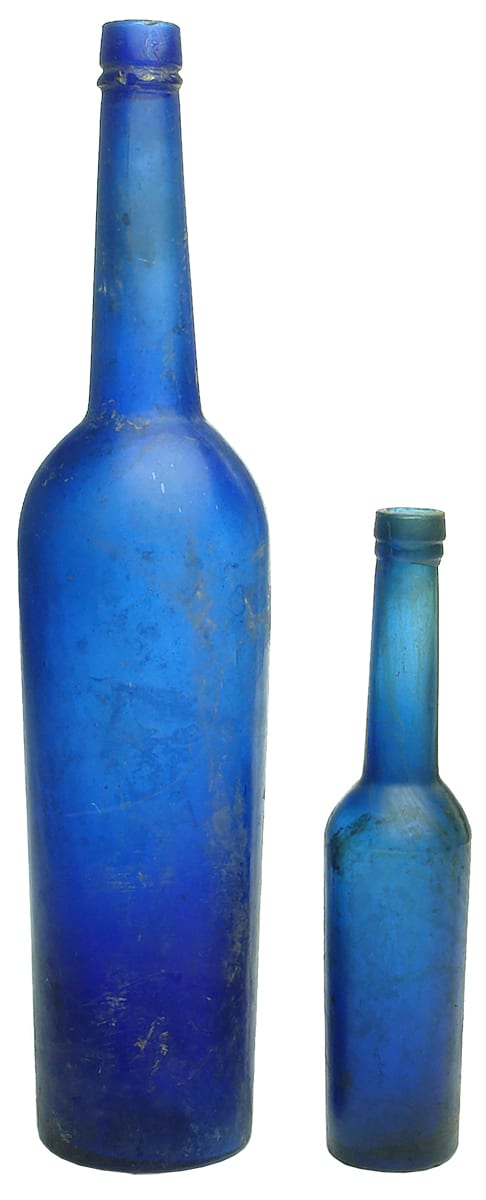 Blue Castor Oil Bottles