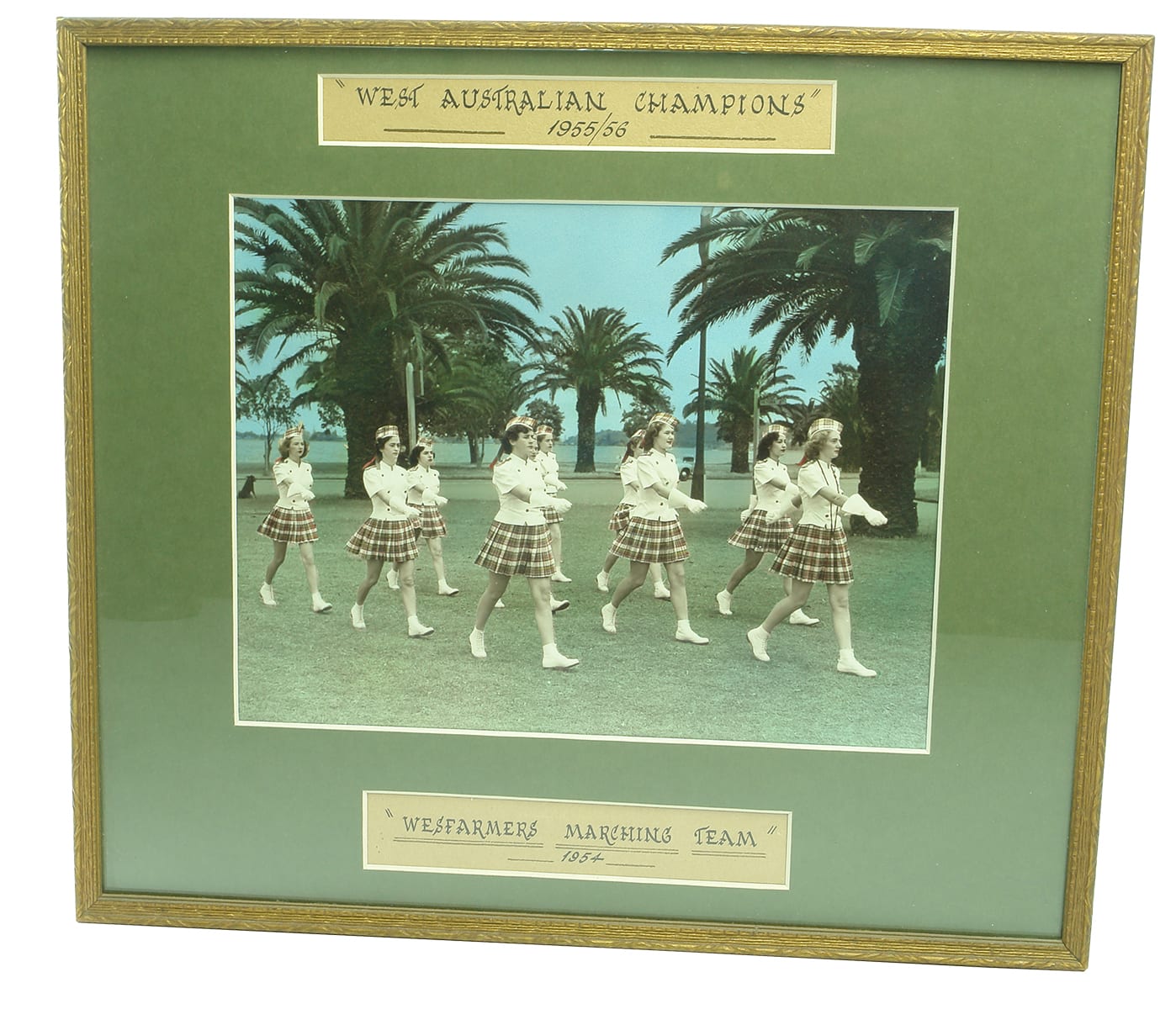 Wesfarmers Marching Team 1954 Western Australian Champions Framed Photograph
