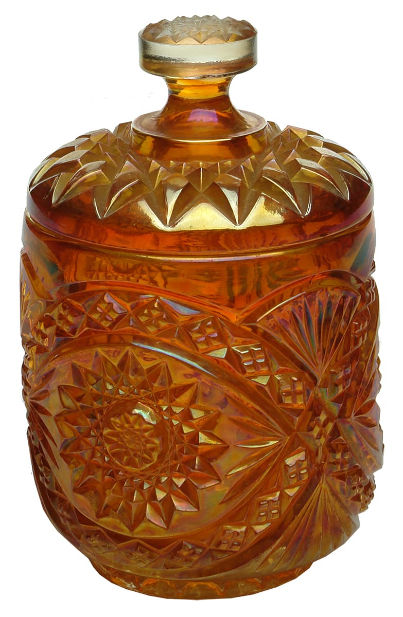 Carnival Glass Container