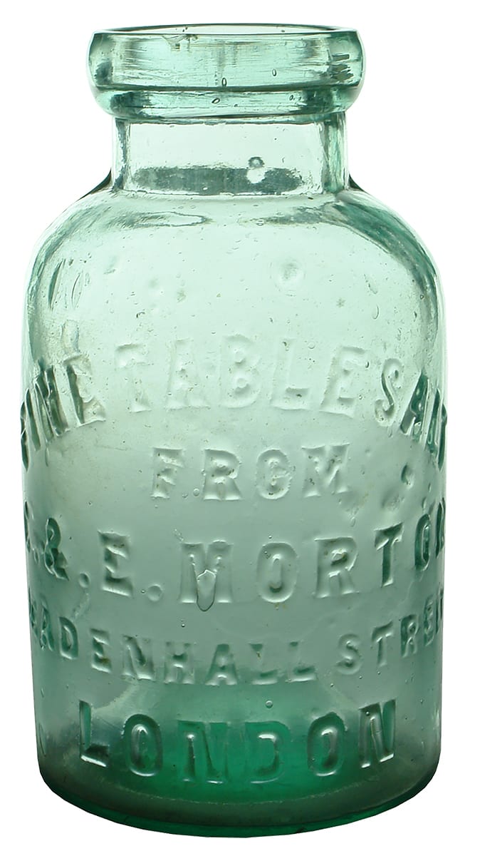 Morton London Fine Table Salt Glass Jar