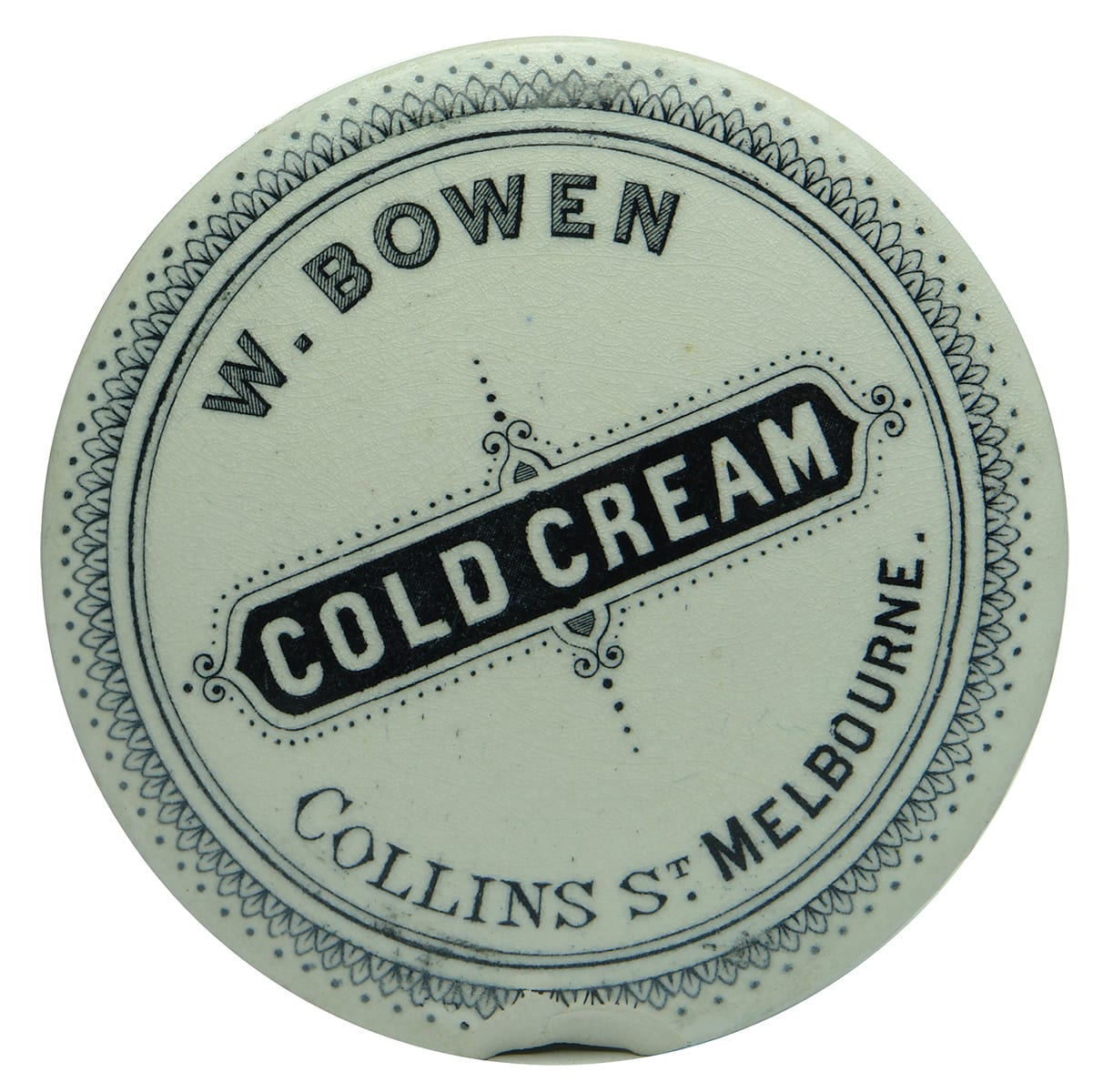 Bowen Melbourne Cold Cream Pot Lid