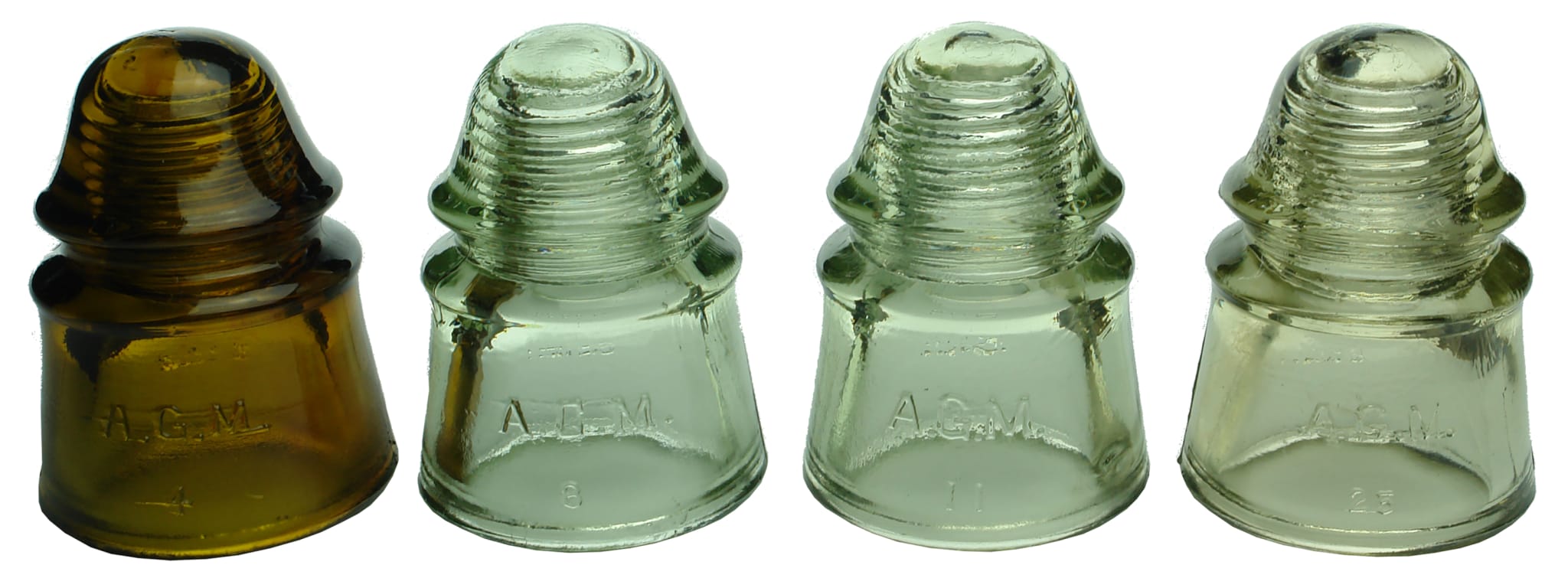 Old Vintage Glass Insulators