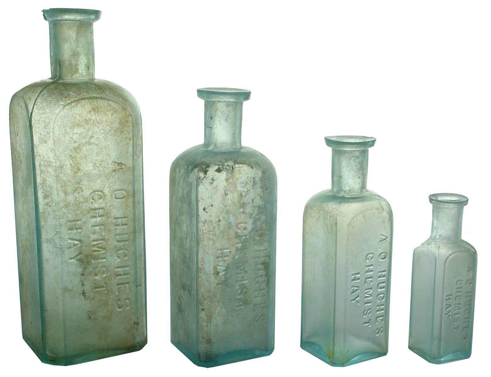 Old Antique Chemist Medicine Bottles