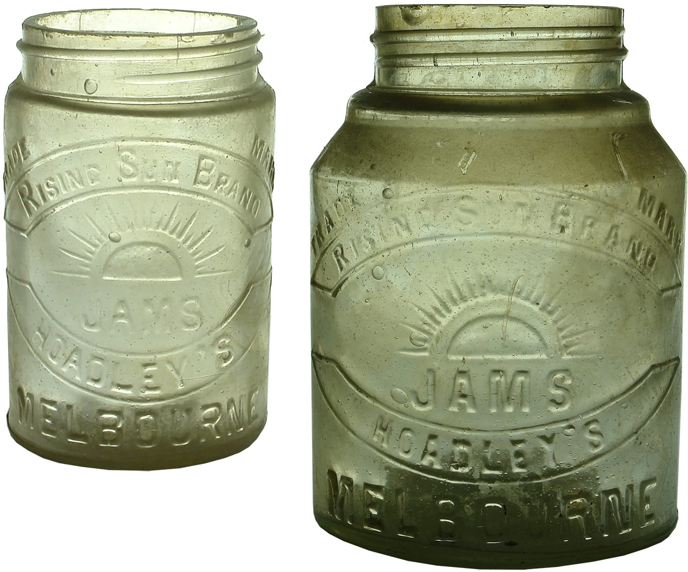 Hoadley's Melbourne Rising Sun Jam Jars