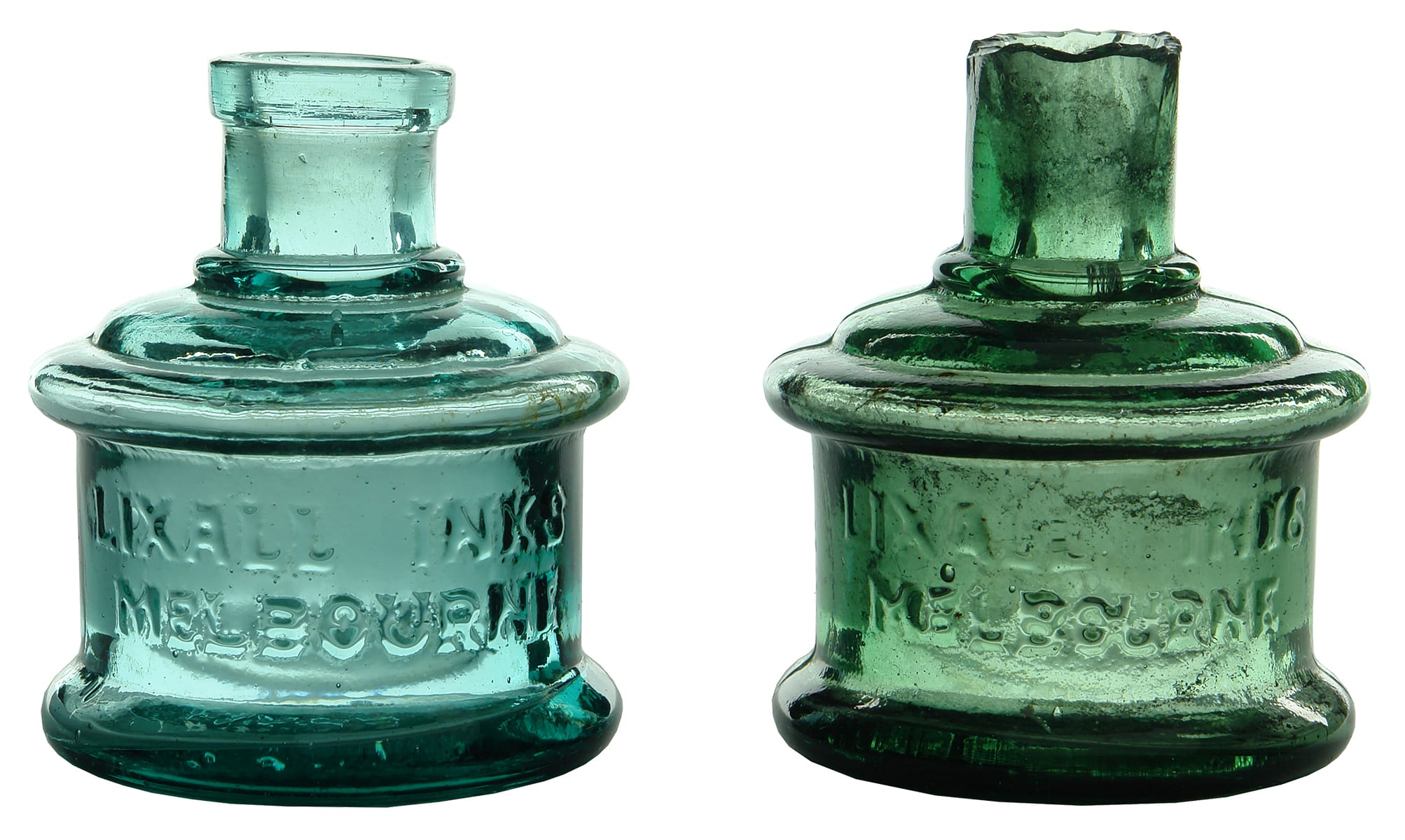 Lixall Inks Melbourne Glass Bottles