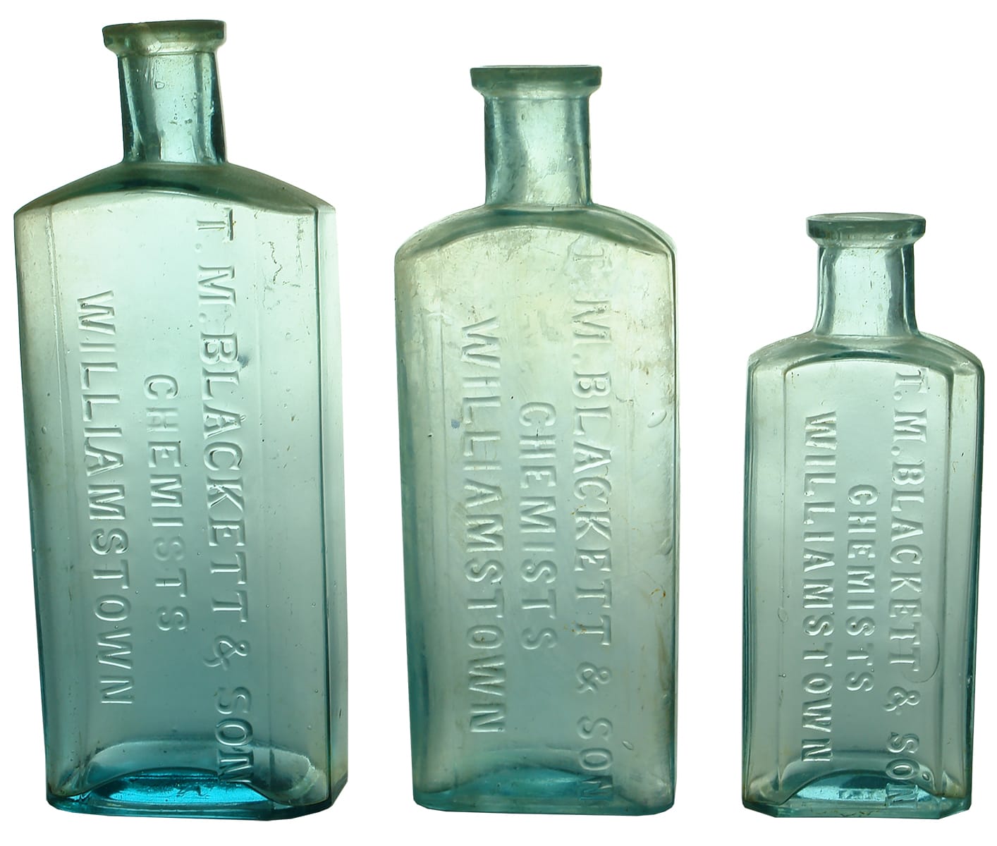 Old Antique Chemist Medicine Bottles