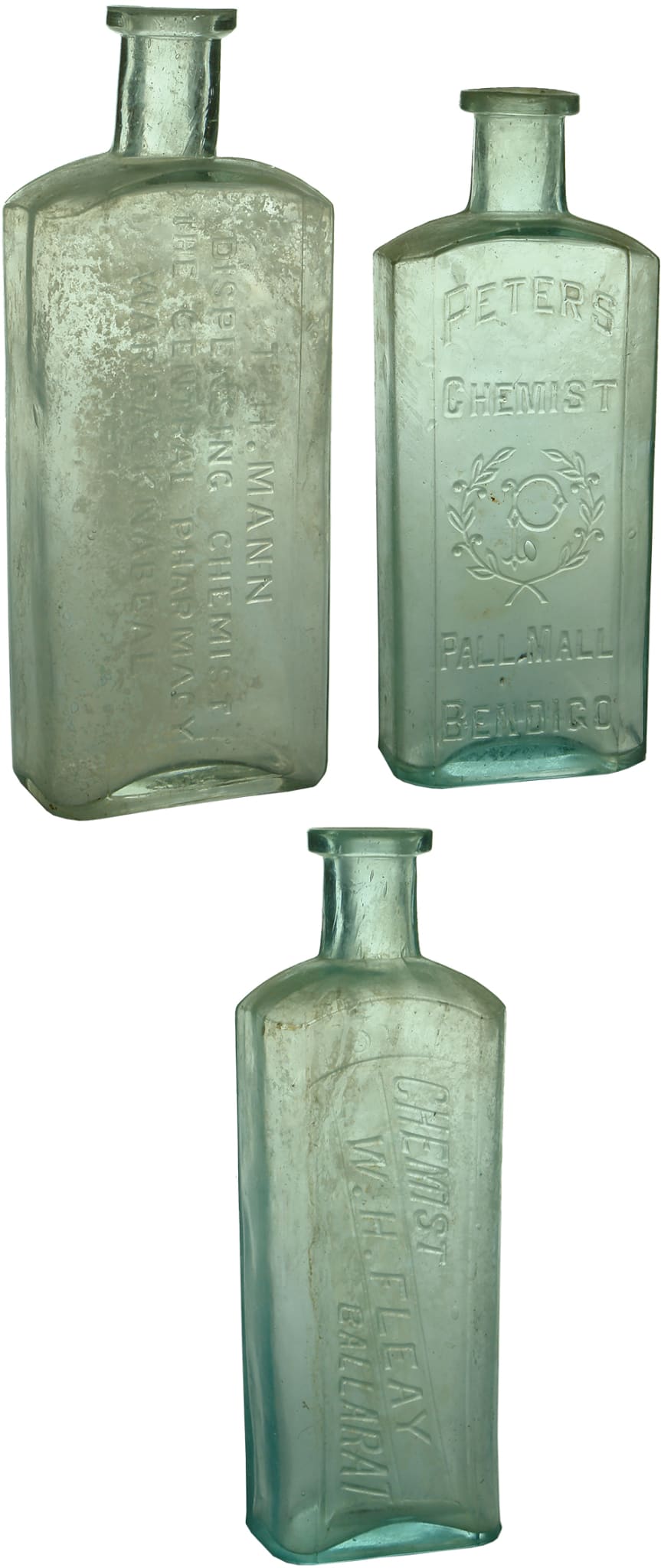 Antique Victorian Chemist Medicine Bottles