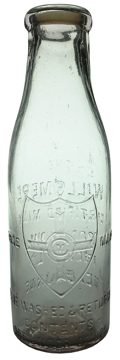 Willsmere Certified Milk Company Melbourne Quart Bottle