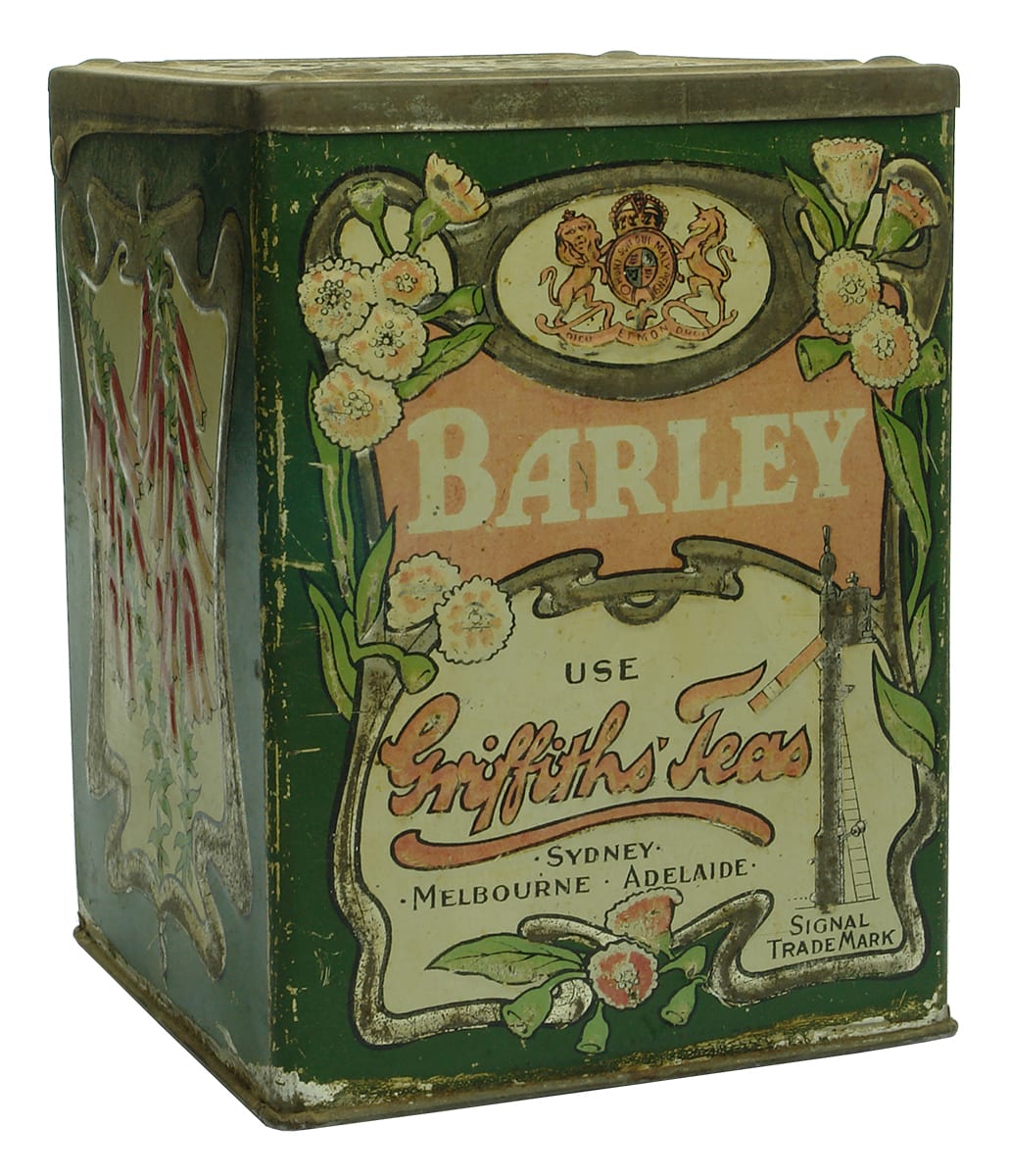 Griffith's Tea Tin Signal barley