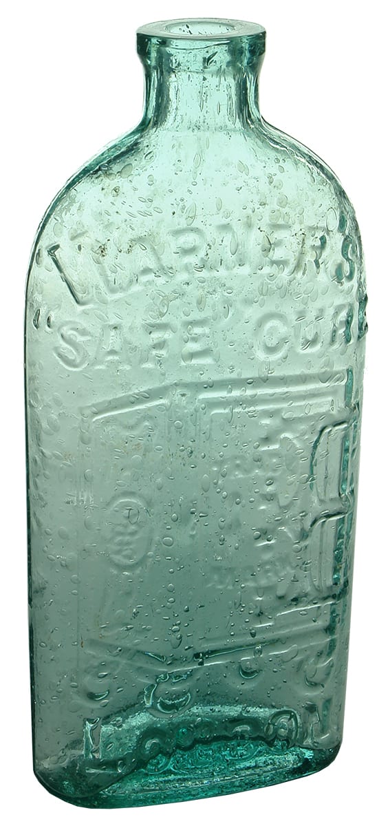 Warner's Safe Cure London Aqua Half Pint Bottle