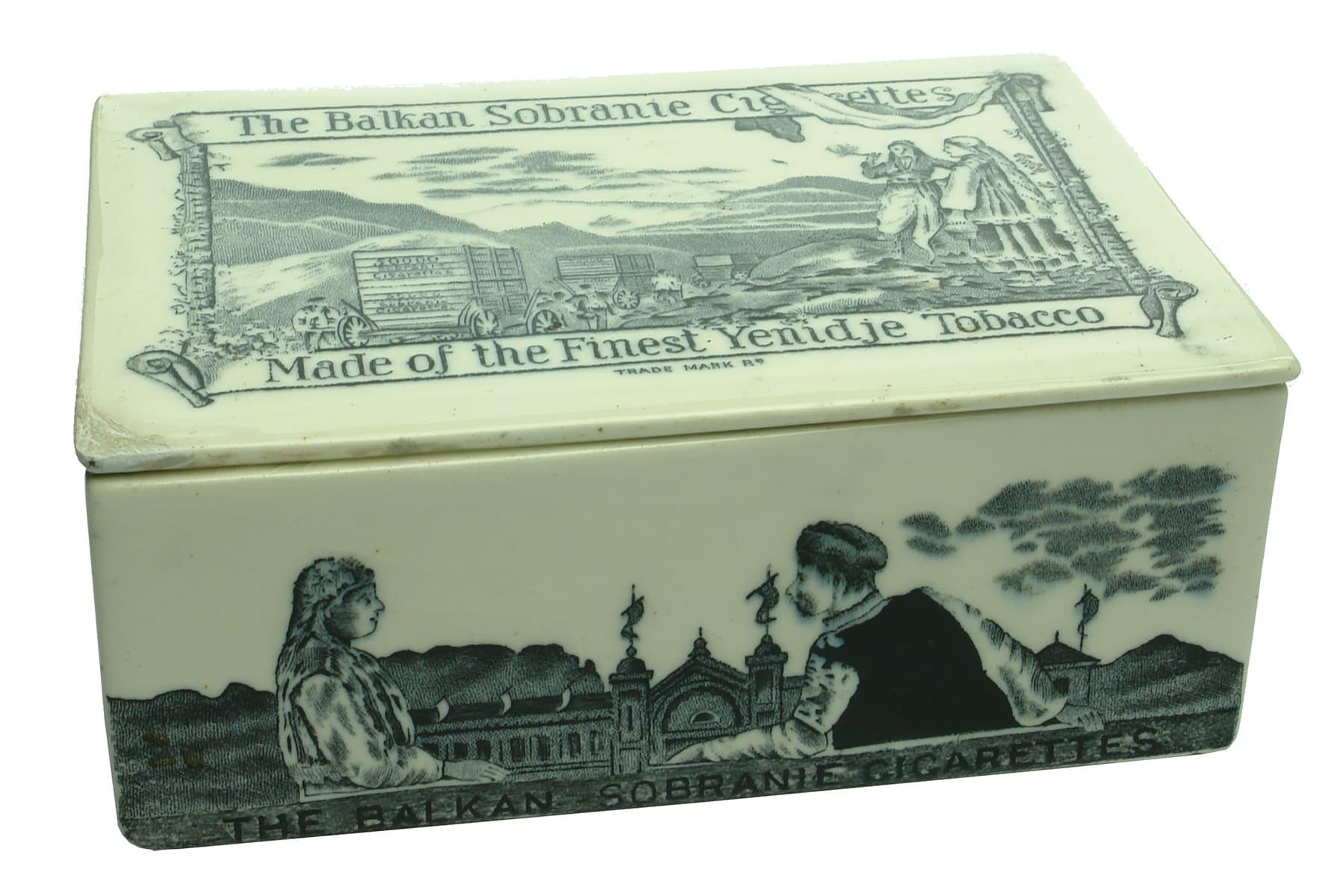 Balkan Sobranie Cigarettes Ceramic Box Lid