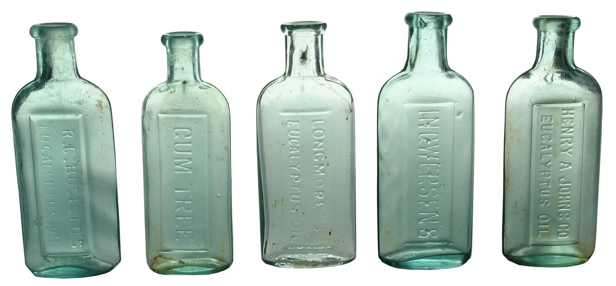 Old Antique Eucalyptus Oil Bottles