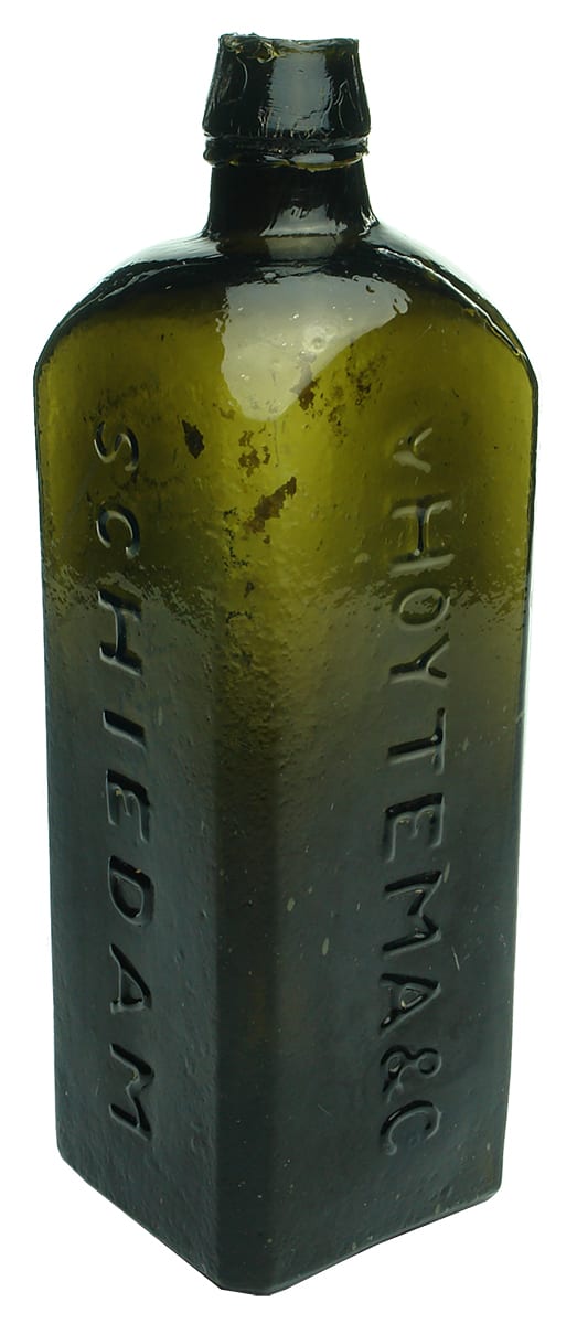 vHoytema Schiedam Aromatic Schnapps Antique Bottle