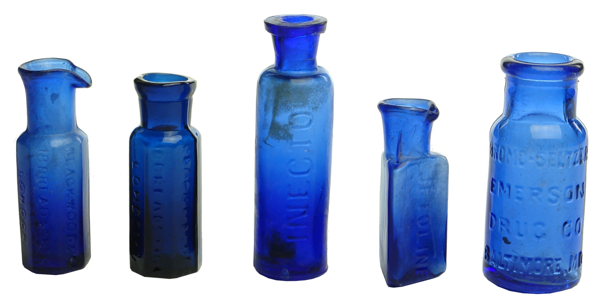 Old Cobalt Blue Bottles