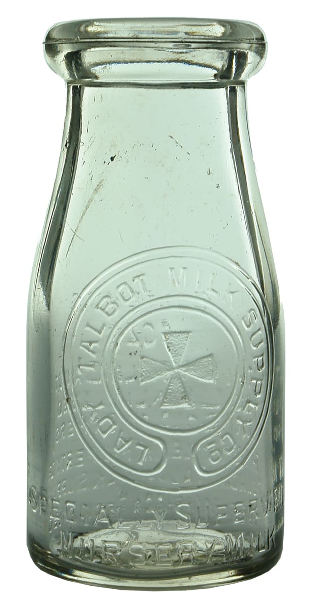 Lady Talbot Milk Supply Cross Old Bottle