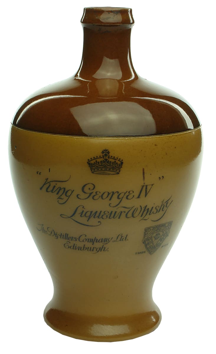 King George IV Liqueur Whisky Stoneware Jar