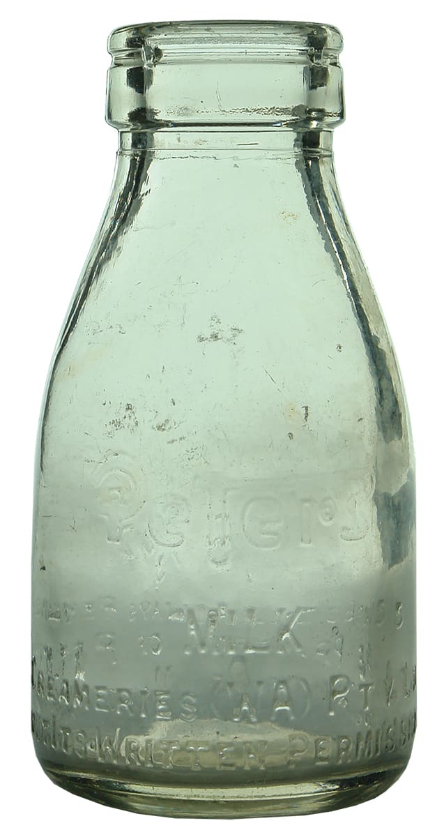 Peters Milk Bottle