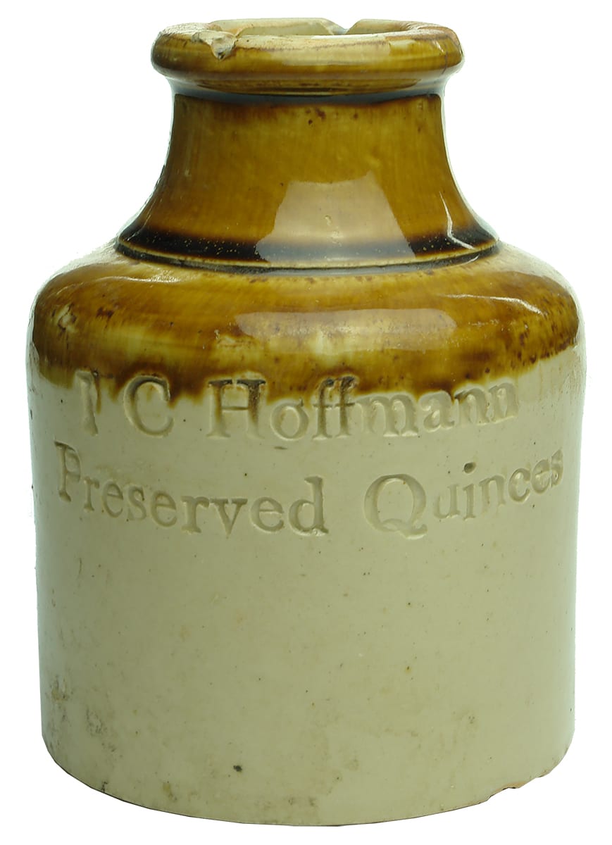 Hoffman Preserved Quinces Stoneware Jar