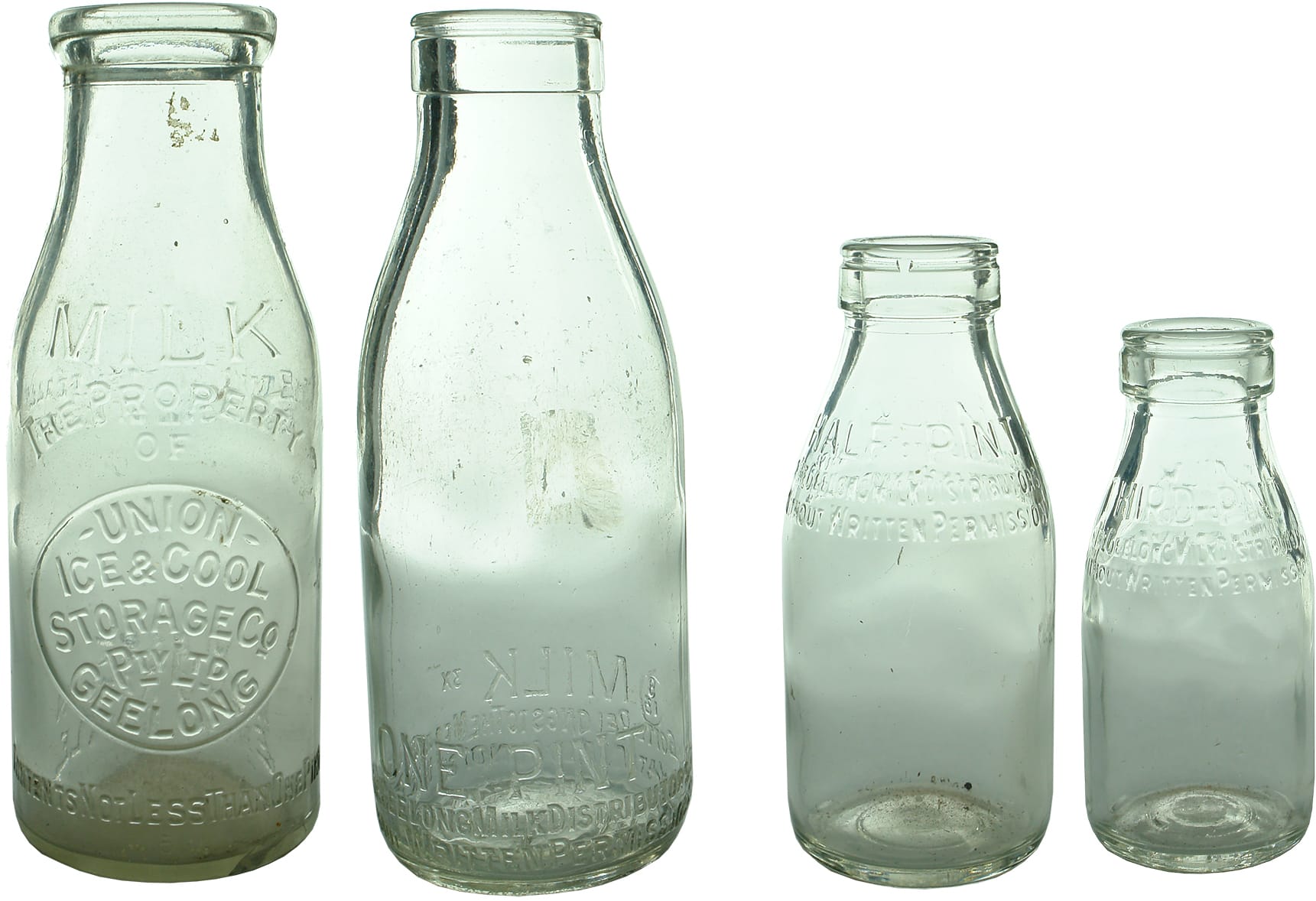 Vintage Old Milk Bottles