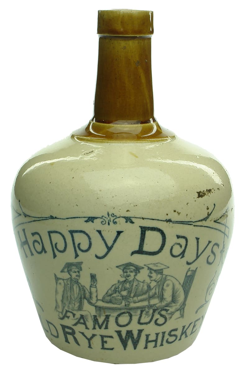 happy Days Old Rye Whisky Jug