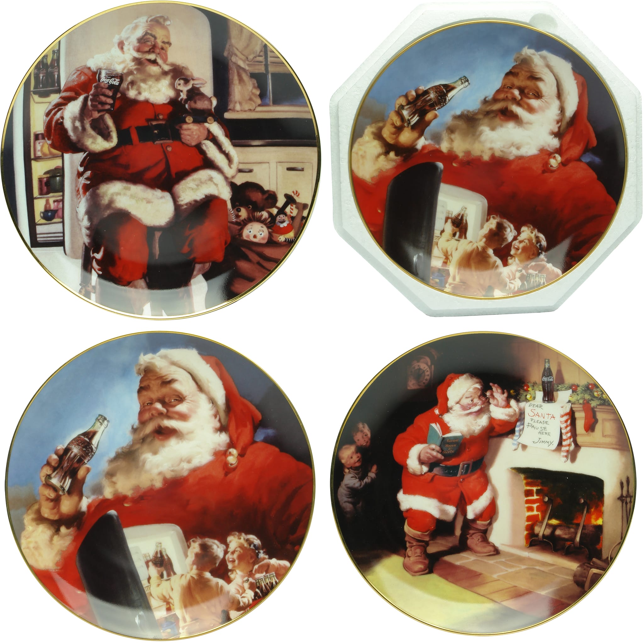 Coca Cola Commemorative Plates