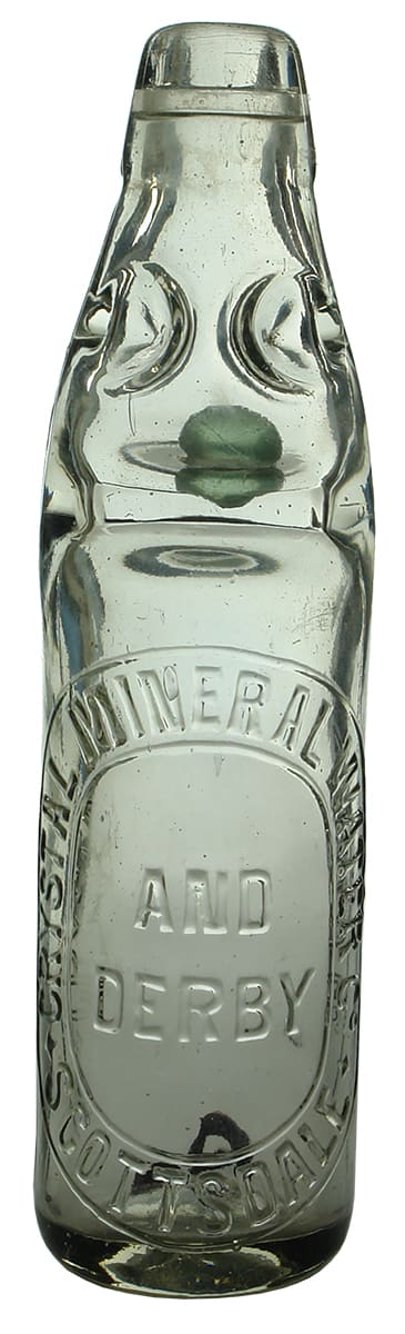 Crystal Mineral Water Derby Scottsdale Codd Bottle