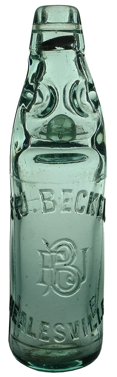 Becker Healesville Codd Marble Bottle