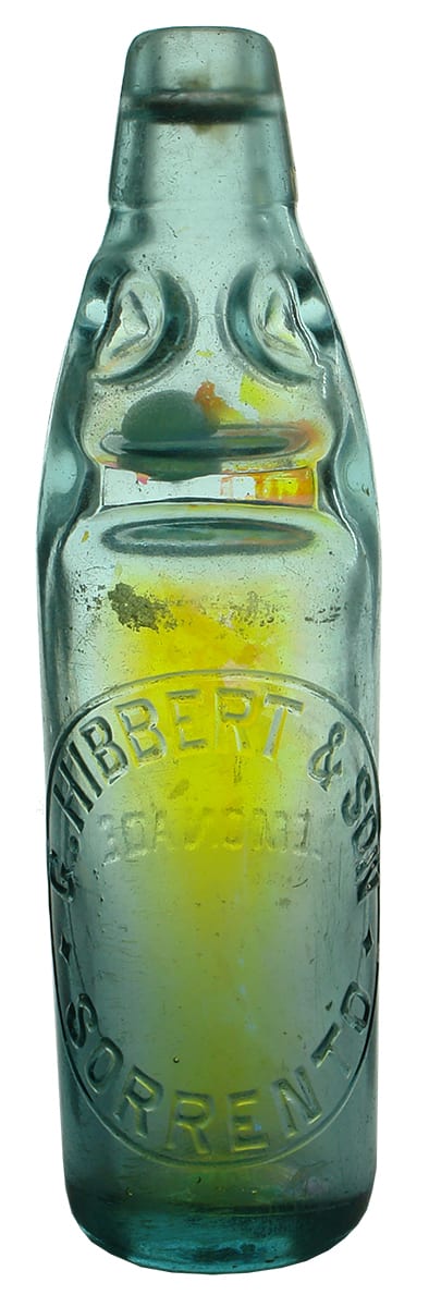 Hibbert Son Sorrento Lemonade Codd Marble Bottle