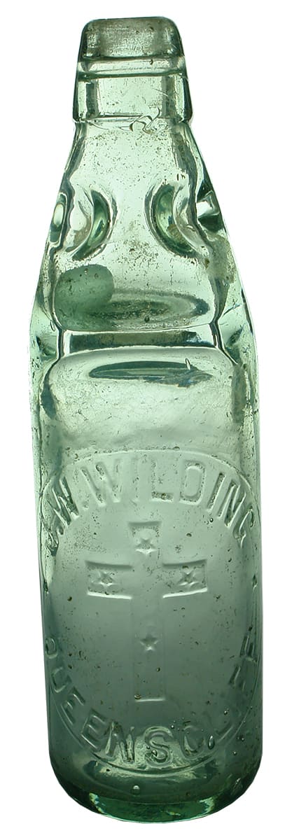 Wilding Queenscliff Southern Cross Antique Codd Bottle