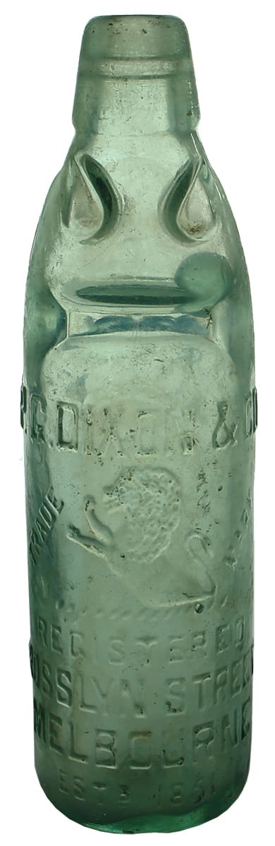 Dixon Rosslyn Street Melbourne Lion Codd Bottle