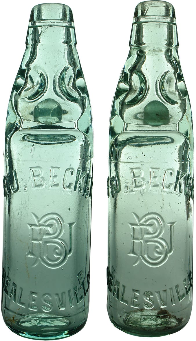 Becker Healesville Codd Bottles