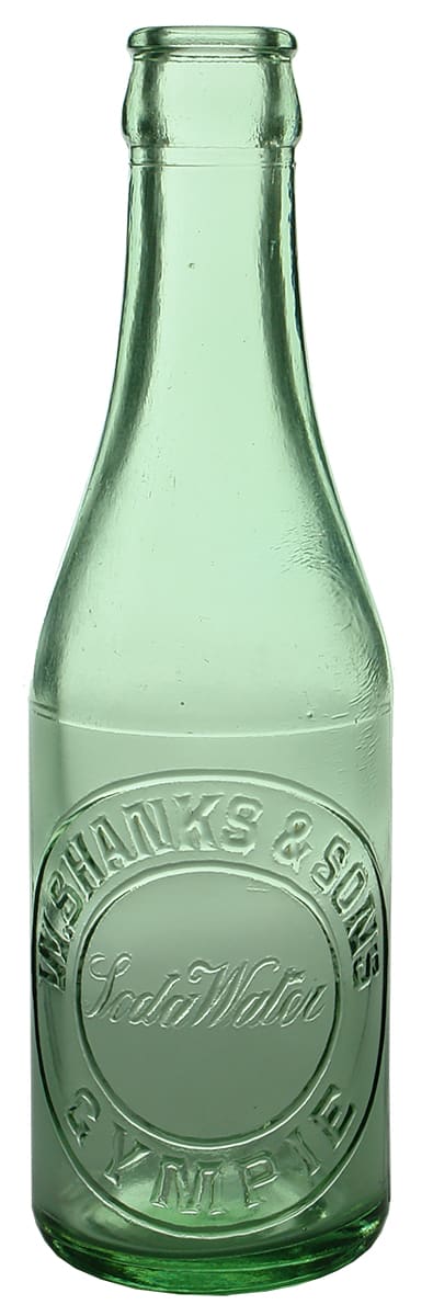 Shanks Gympie Soda Water Crown Seal Bottle