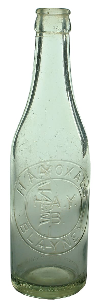 Yoxall Blayney Crown Seal Soft Drink Bottle