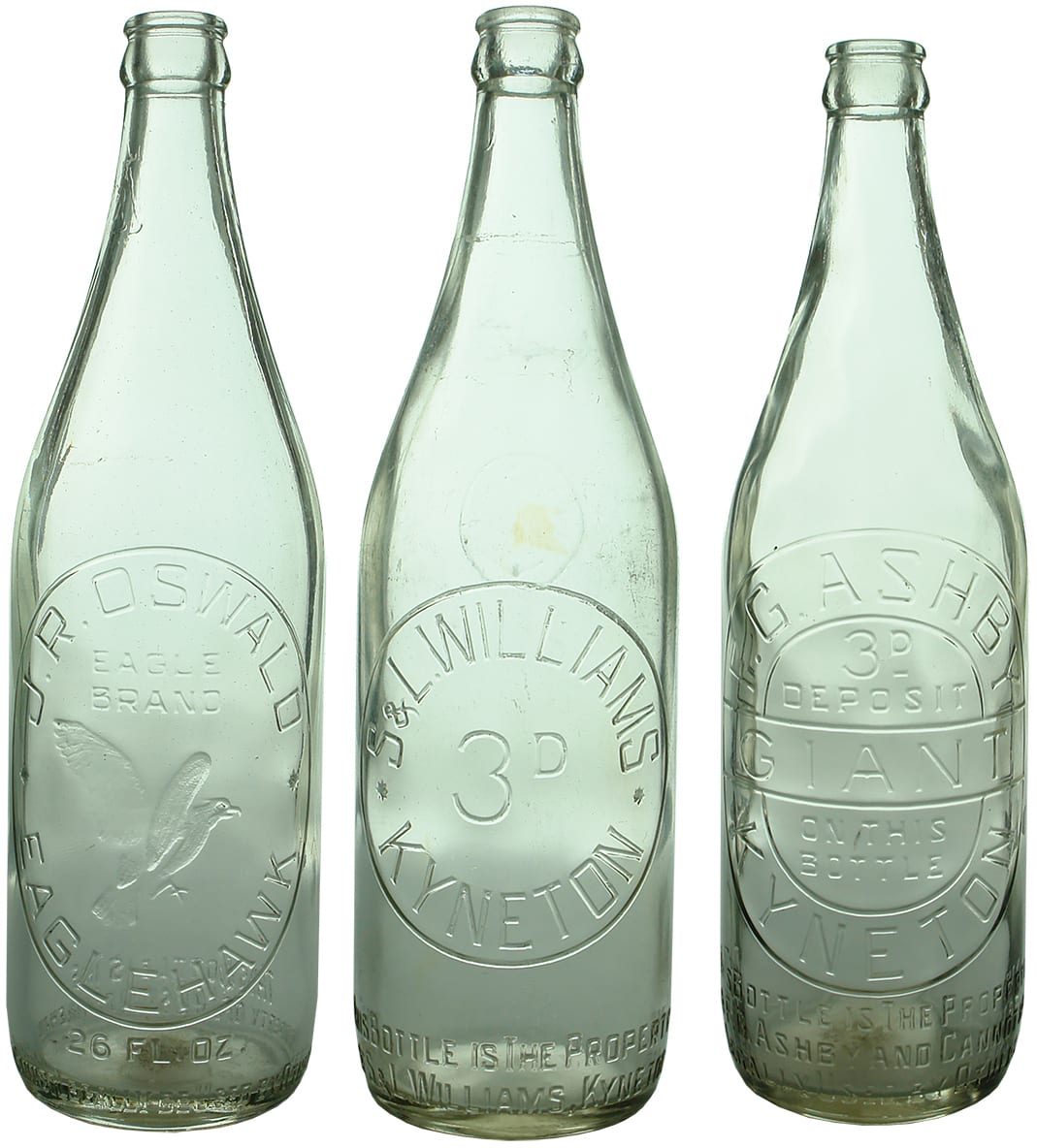 Old Crown Seal Soft Drink Bottles