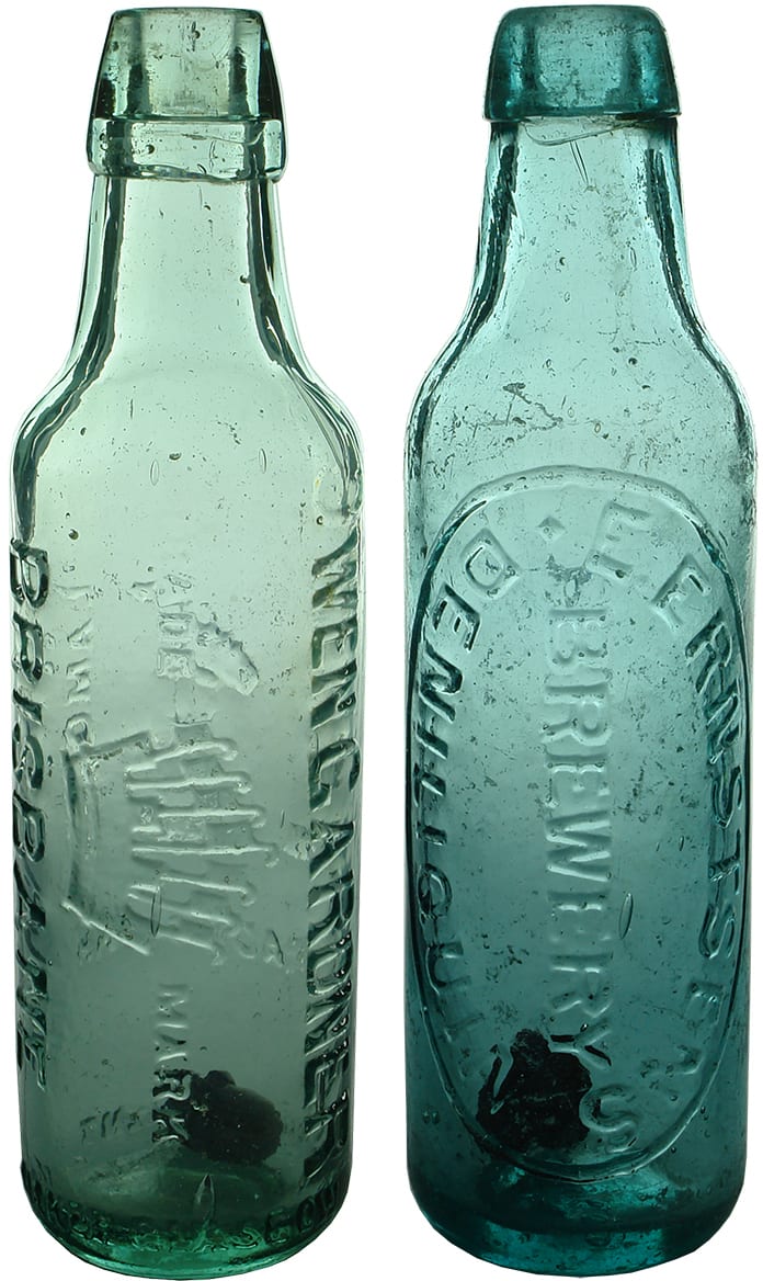 Antique Lamont Soda Bottles
