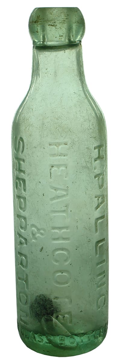 Palling Heathcote Shepparton Antique Bell Patent Bottle